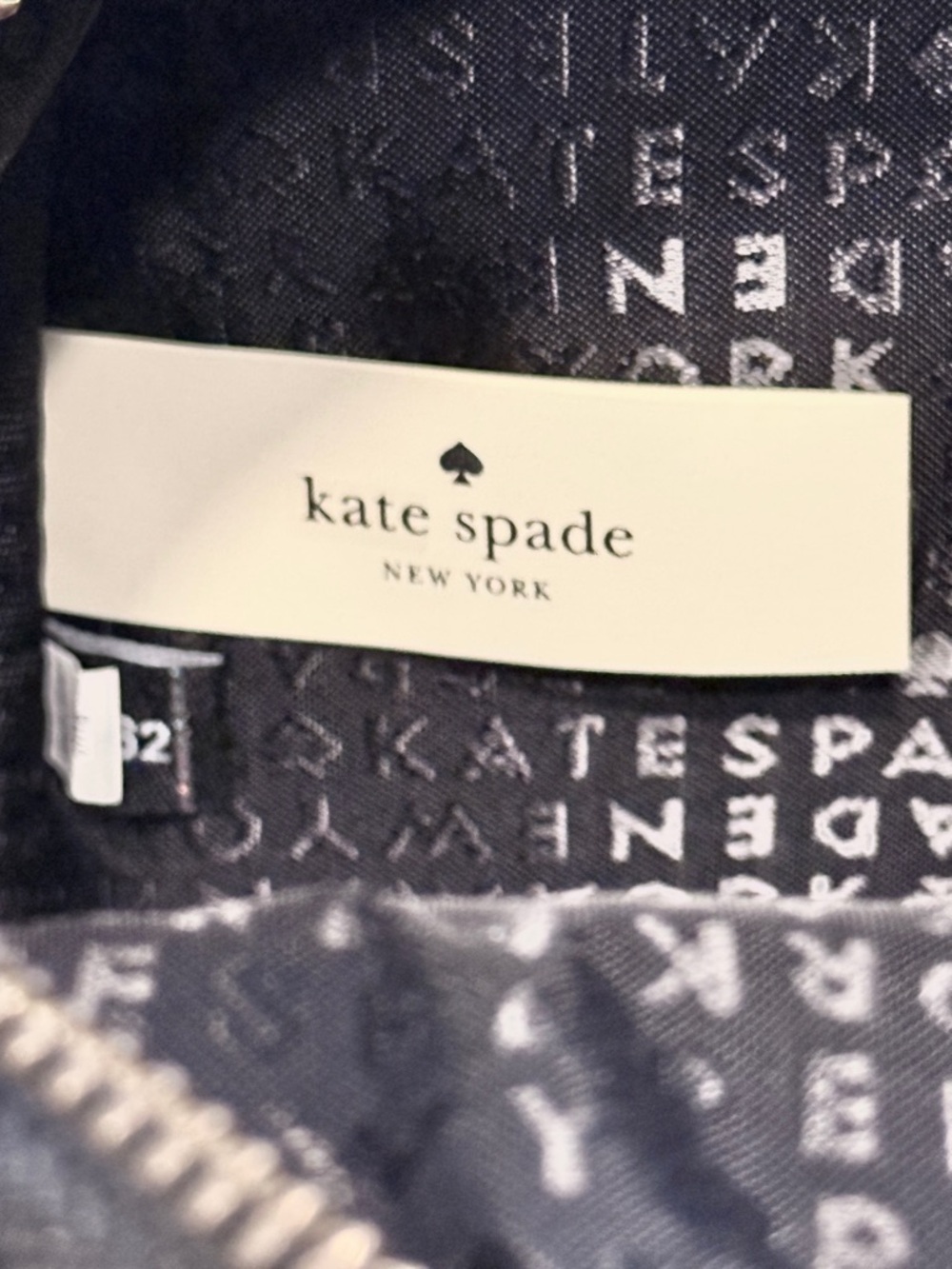 Kate Spade Wilson Road French Stripe Mini Bradley Backpack Black White Nylon Bag - Picture 12 of 17